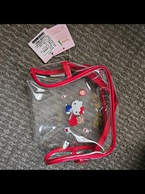 Hello Kitty Clear Cosmetic Bag